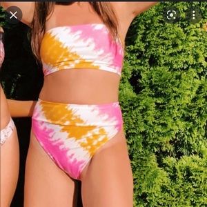 Aerie Tie Dye High-Waisted Two Piece Set